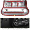 Air Conditioner Switch Panel Cover Trim For Jeep Wrangler JK 11-17 Carbon Fiber
