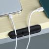 Self-adhesive Silicone USB Charger Storage Holder Cable Winder Cable Clip Charger Organizer