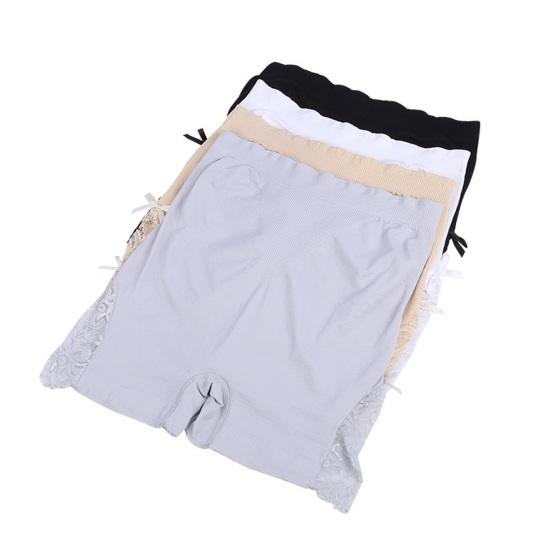 Защитные шорты с высокой талией, бесшовные защитные трусы, облегающие, с эффектом лифтинга бедер, дышащие, эластичные, с кружевной отделкой, женские шорты