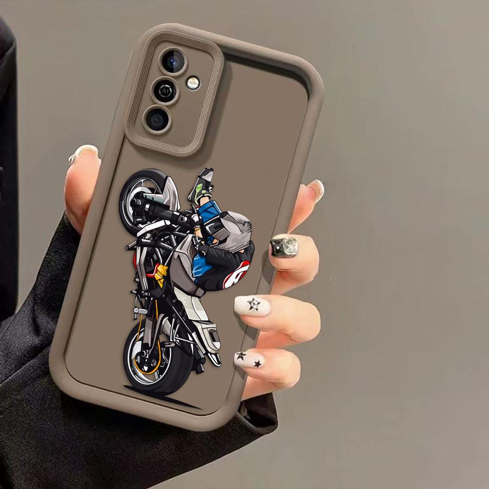 Cartoon Motorcycle Race Cover Phone Case For Oneplus 8T 9R 10R 11 12 13 13T 15 NORD ACE CE 2 3 4 5 6 LITE TPU Case DIY Shell