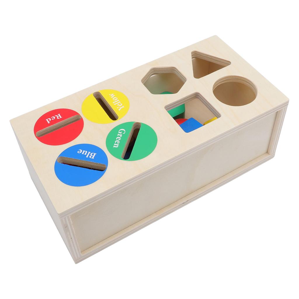 Сортировка по цвету и форме Копилка Игрушка Логическое мышление Мелкая моторика Деревянный Монтессори Объект