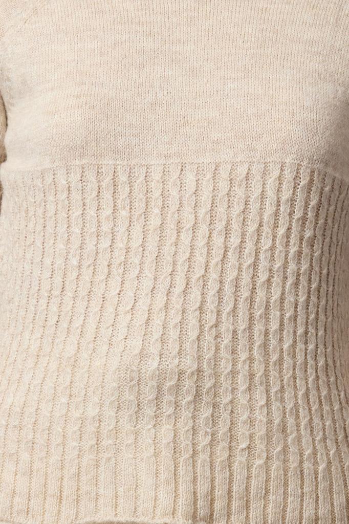 Женский свитер в элегантном стиле, мягкий текстурированный трикотажный свитер с рисунком камня