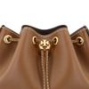 TORY BURCH T Monogram Drawstring Detachable Shoulder Strap Leather Bucket Bag Shoulder Crossbody Handbag Regular Women's Brown 80504-909
