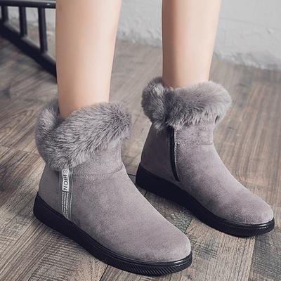 2023 модные зимние женские ботинки, женская обувь на плоской подошве, женская обувь на молнии, модные меховые сапоги, зимняя обувь