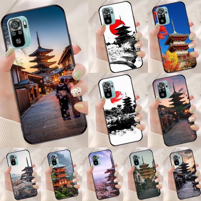 Японский храм Киото Чехол для Xiaomi Redmi Note 13 Pro 14 12 11 9 10 9S 10S 11S 12S Redmi 14C 10C 12C 13C Чехол