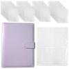 Pastel Macaron 6-hole Poker Binder (30 Sheets Included) 4-space Photo Card Album Photo Album Pocket Photo Organization and Storage