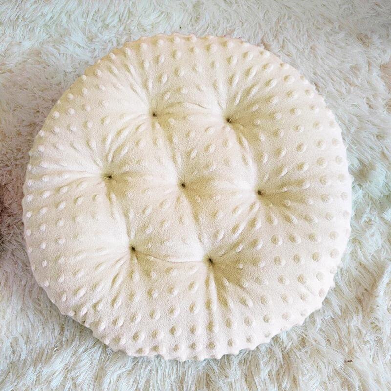 Thicken Dining Chair Cushion Office Chair Pad 45cm/50cm Round Cushion Soft Futon Bedroom Bay Window Tatami Stool