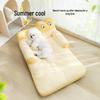 Охлаждающая лежанка для питомцев «Большеглазый Мо»: Универсальный диван для собак и кошек с подушкой из ледяных бобов