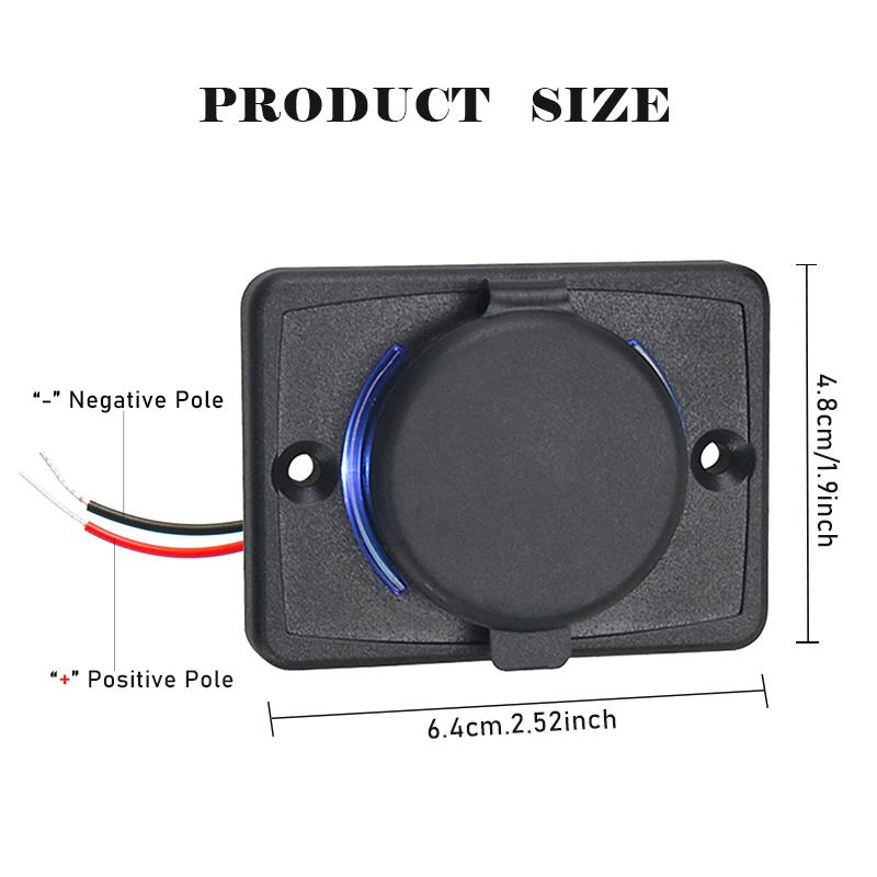 12-24 В PD QC3.0 USB-розетка для автофургона, USB-розетка, панель 18 Вт, быстрая зарядка, автомобильное зарядное устройство со светодиодной подсветкой для автомобиля, автобуса, грузовика, лодки, квадроцикла, автофургона