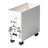 Storage Basket Laundry Bin with Wheels Handle Design Large Capacity