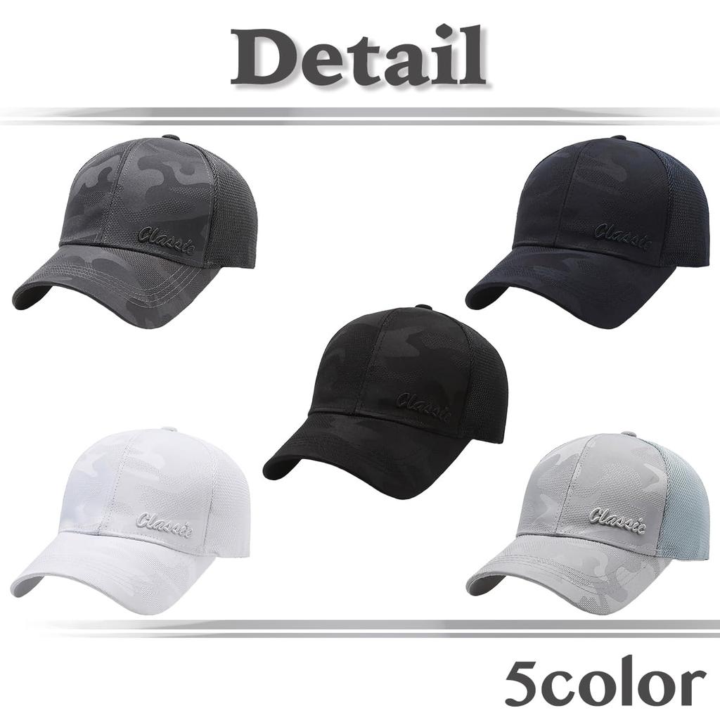 White Fang Camouflage Mesh for Casual Outdoor and CZA183 Hat/Cap Leisure, Men's Women's, (White)