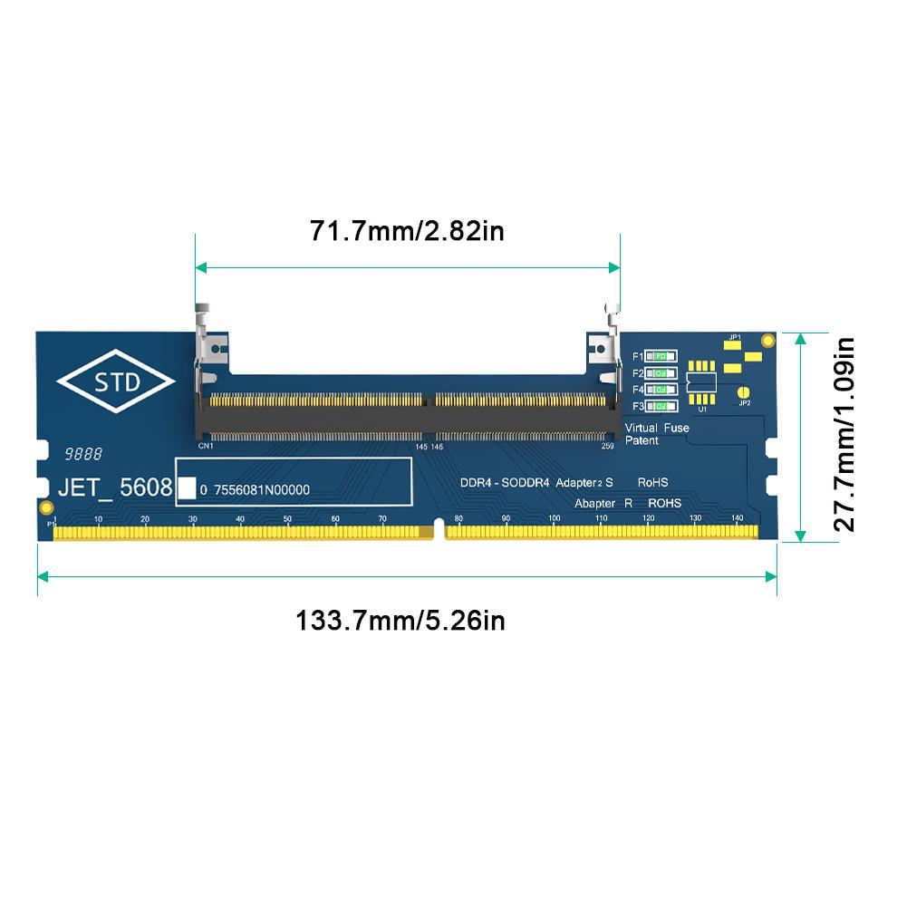 Ноутбук SO DDR4 ОЗУ на Настольный DDR4 Адаптерная Карта Тестер Памяти SO DIMM 4 на DDR4 Конвертер Адаптерная Карта Конвертер Жесткого Диска