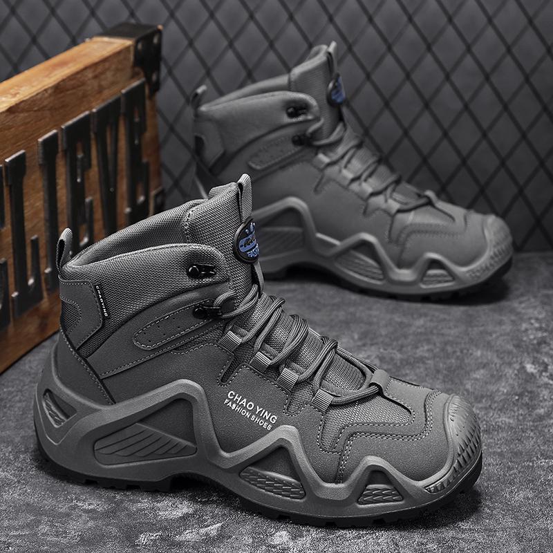 Men Tactical Boots Army Boots Mens Military Desert Waterproof Work Safety Shoes Climbing Hiking Shoes Ankle Men Outdoor Boots