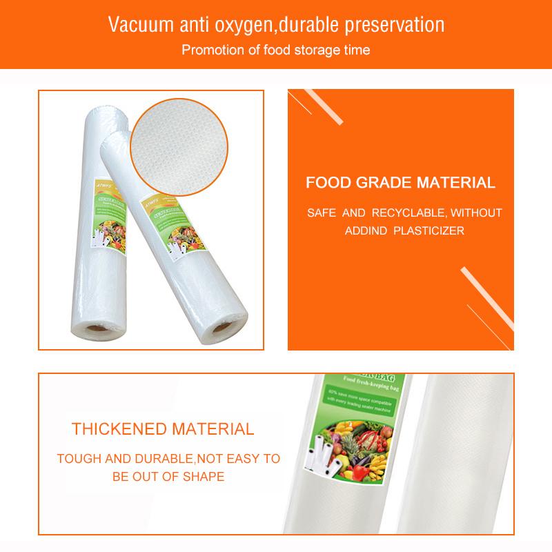 Вакуумный упаковщик, упаковочная машина с вакуумными упаковочными рулонами 12*500 см+20*500 см для пищевых продуктов