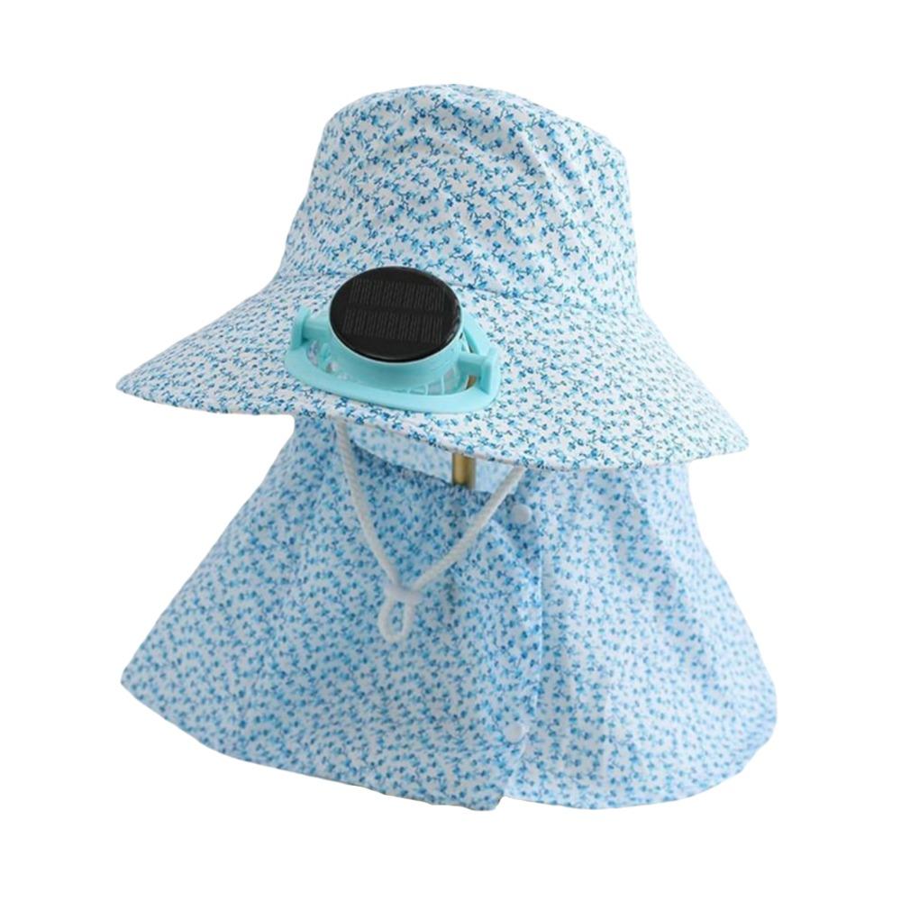 Breathable Solar Fan Cap USB Charging Cooling Fan Hat Sunscreen Cap Sun Cap Outdoor Activities
