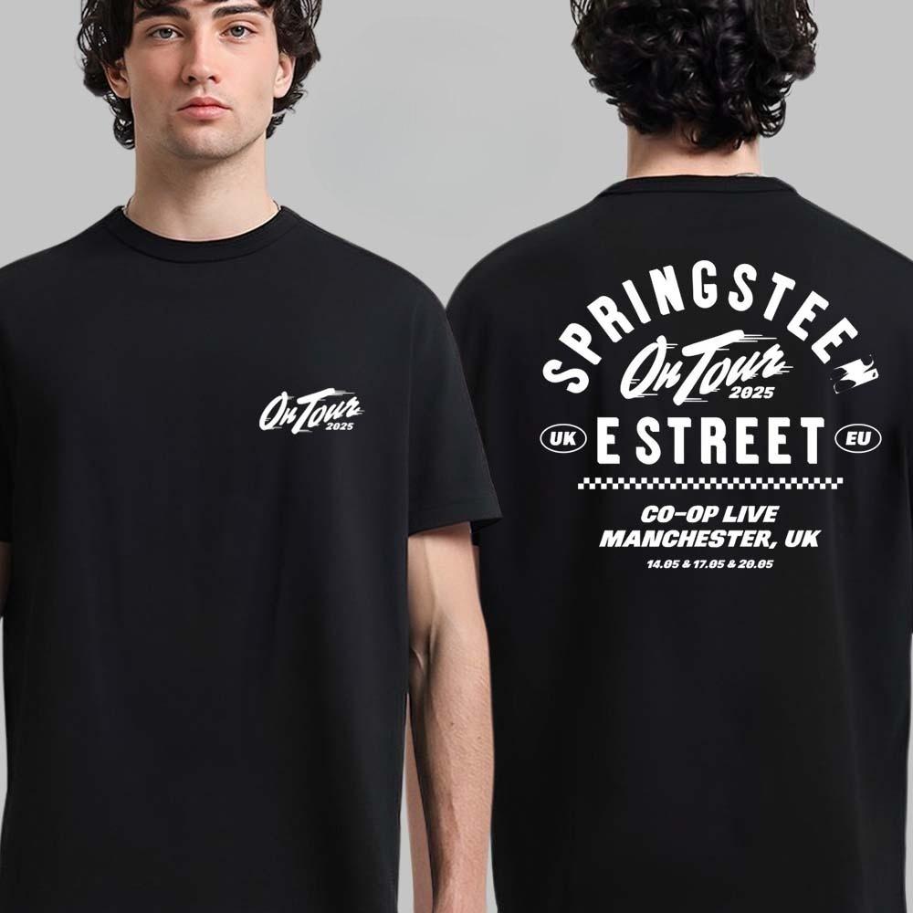 Bruce Springsteen and E Street Band On Tour 2025 In Berlin Germany At Olympiastadion On June 11 2025 Two Sided Unisex T-Shirt