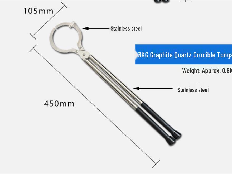 Stainless Steel Crucible and Beaker Tongs for Melting Gold, Silver, and Graphite