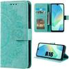 Case for Samsung Galaxy A16 4G/5G - BOOLING - Green - Flip Protection - Exotic Pattern - Integrated Stand