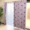 Kuromi My Melody Midnight Melo Kuro Level 2 Blackout Heat Insulation Curtains Lace Set of 4 Width 100 X 200 Cm Length Sanrio SANRIO My Melody
