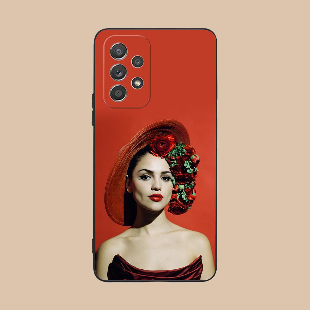 Модный матовый чехол для мобильного телефона Eiza Gonzalez для Samsung Galaxy M55 54 42 35 34 33 32 23 22 15 14 13 12 F55 5G Цветная обложка