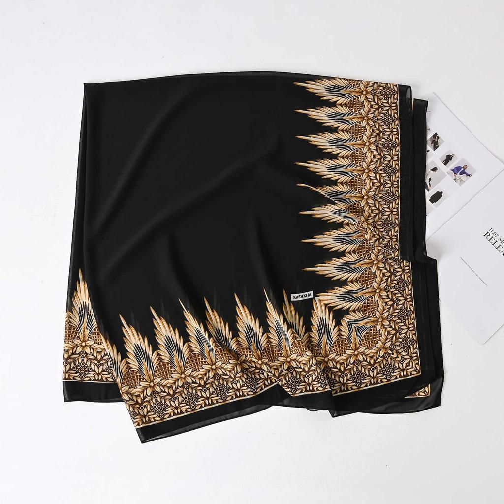 Новый солнцезащитный квадратный шарф с принтом шелковый шарф тонкий шарф шаль шарф