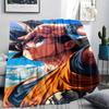 Фланелевое одеяло с принтом персонажей Dragon Ball, Высококачественное, Удобное для всех сезонов, Декор для дома, Тепло и уют, Идеально для рождественских подарков