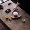 Walnut Wood Heart-shaped Snack Plate