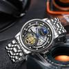 Мужские часы модные водонепроницаемые автоматические механические наручные часы роскошные турбийон деловые часы мужские Relogios