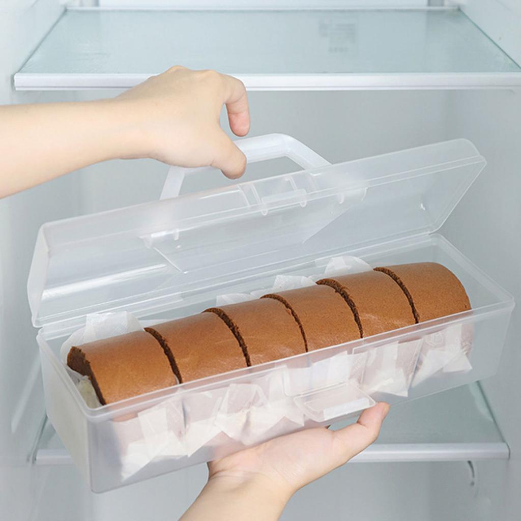 Практичный контейнер для хранения рулетов для выпечки, контейнер для свежести рулетов для выпечки, легко складывается, кухонная утварь