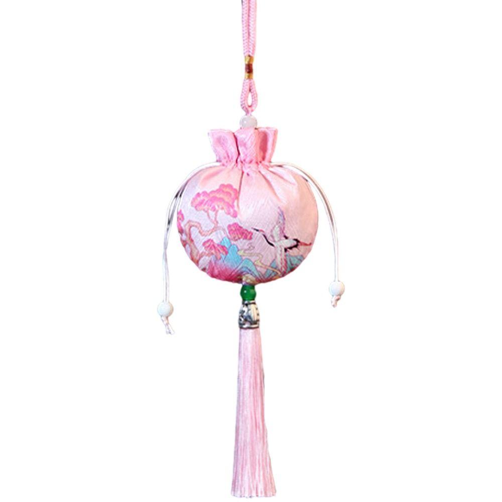 Deer Flower Tassel Drawstring Bag Frog Chinese Style Coin Purse Ins Jewelry Packing Bag  Festival