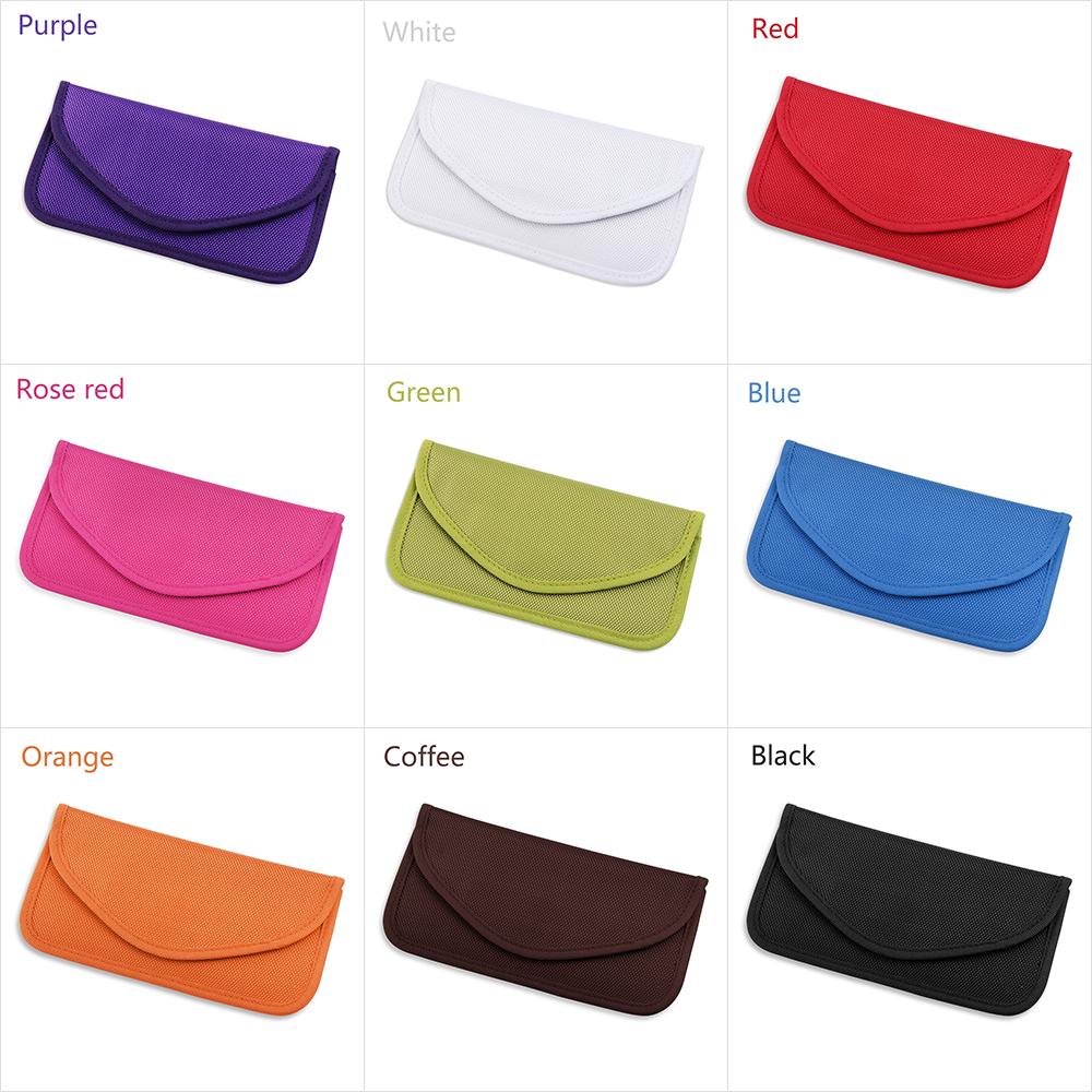 9 Colors Rectangle Safe Blocking Bag New Universal Phone Car Key Signal Blocker Case Keyless RFID Fob Pouch Faraday Cage