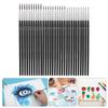 30 Pcs/Set Tiny Detail Paint Brush with 3 Size #0 #00 #000 Nylon Hair Paint Brushes Fine Paint Brush for Art Painting