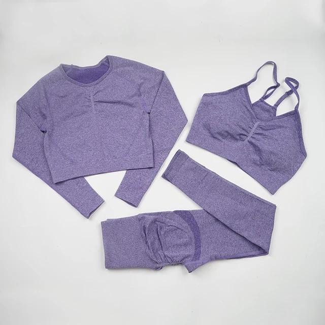 Бесшовный комплект для йоги, женская спортивная одежда для тренировок, спортивная одежда, спортивные костюмы для фитнеса