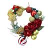 Christmas Half Moon Wreath Red Artificial Flower Natural Wreath Width 25cm X Height 25cm X Depth 8cm Ornament Red Lulu's Size Approx. Approx. Approx.