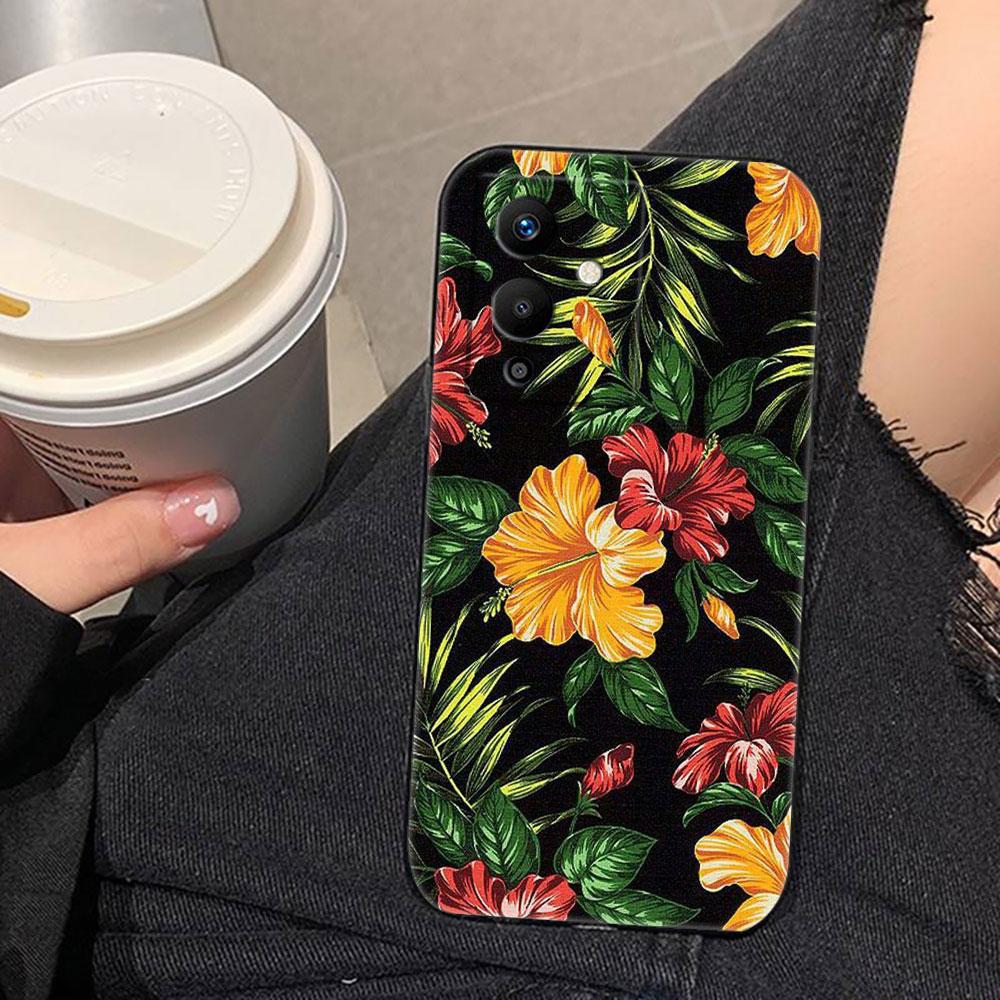 Винтажный чехол для телефона с рисунком бананового листа и цветка для Infinix NOTE 7 8 8I 10 11 11S 12 30 40 TECNO POVA NEO 2 4 5 6 Pro Чехол Funda