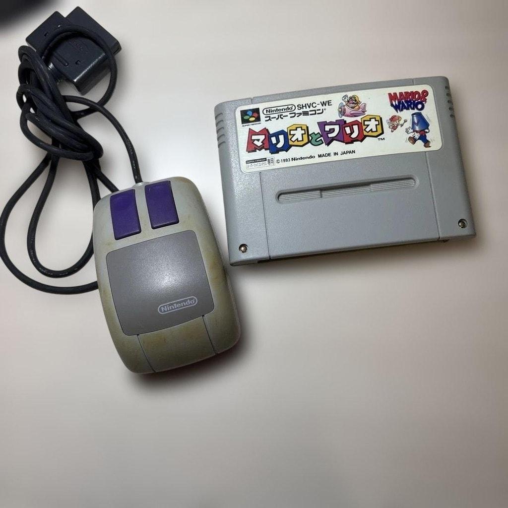 Used Mario & Wario (with Mouse) SFC SNES Super Famicom SHVC-MSB tested working Nintendo NTSC-J Super Nintendo Cartridge