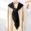 1PC Trendy Casual Versatile Skin-friendly Multiple Usage Hooded Scarf Knitted  Solid Color Shawl