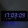 Цифровые большие цифры, светодиодные настенные часы-будильник, календарь, температура