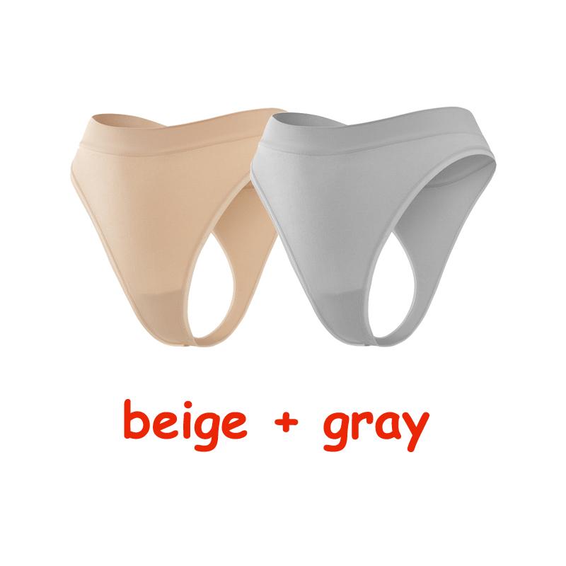 2Pcs/Lot Women Sexy 5 Color Panties Low-waist Comfort Underwear G String Thong Breathable Lingerie Temptation Intimates