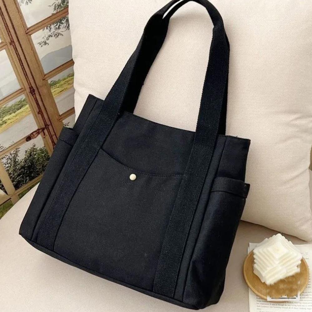 Холщовые сумки-тоут большой вместимости для работы, поездок на работу, сумка для переноски в студенческом стиле, студенческая одежда, сумка через плечо с книгой