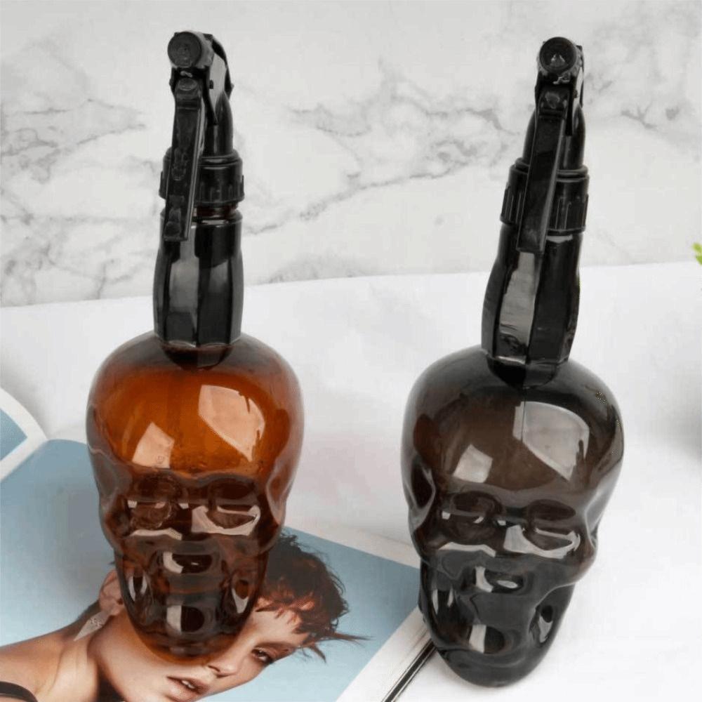 Дизайн головы черепа Парикмахерский спрей-флакон Многоразовые бутылки Лейка для тумана Салон