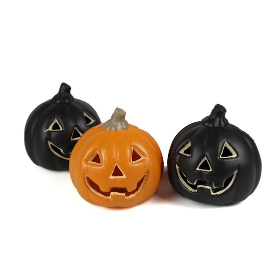 Фонарь из тыквы на Хэллоуин, украшение на батарейках, полая пластиковая тыква, украшение для наружного внутреннего декора
