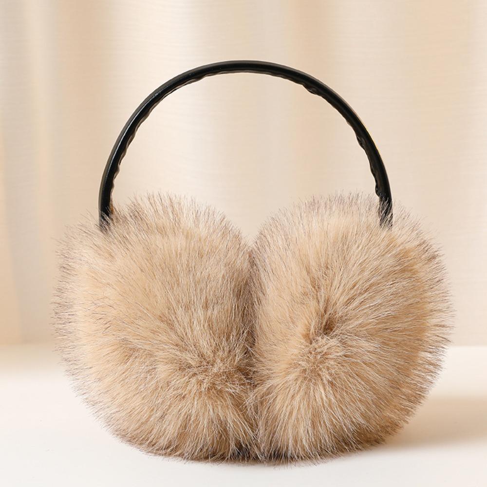 Thickened Ear Warmer Oversize Plush Earmuffs Trendy Simulated Fur Earmuffs  Winter Season