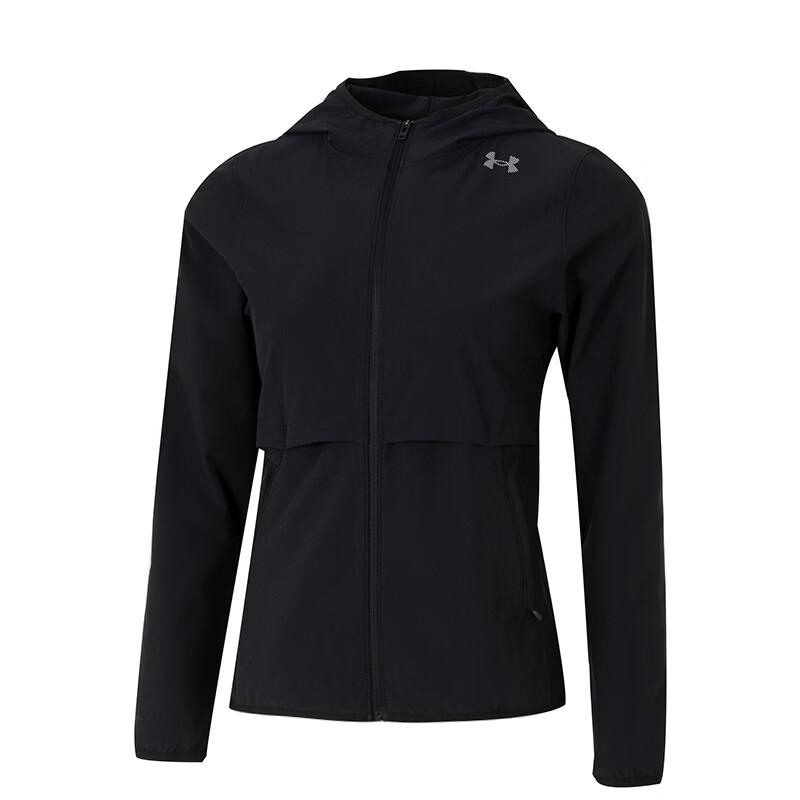 Under Armour Ветронепроницаемая Водонепроницаемая Худи для Фитнеса Тренировок с Длинным Рукавом Куртка для Бега Женская куртки 6009542-001