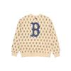 New MLB Sweatshirts Unisex Beige 3AMTM0614-43BGS