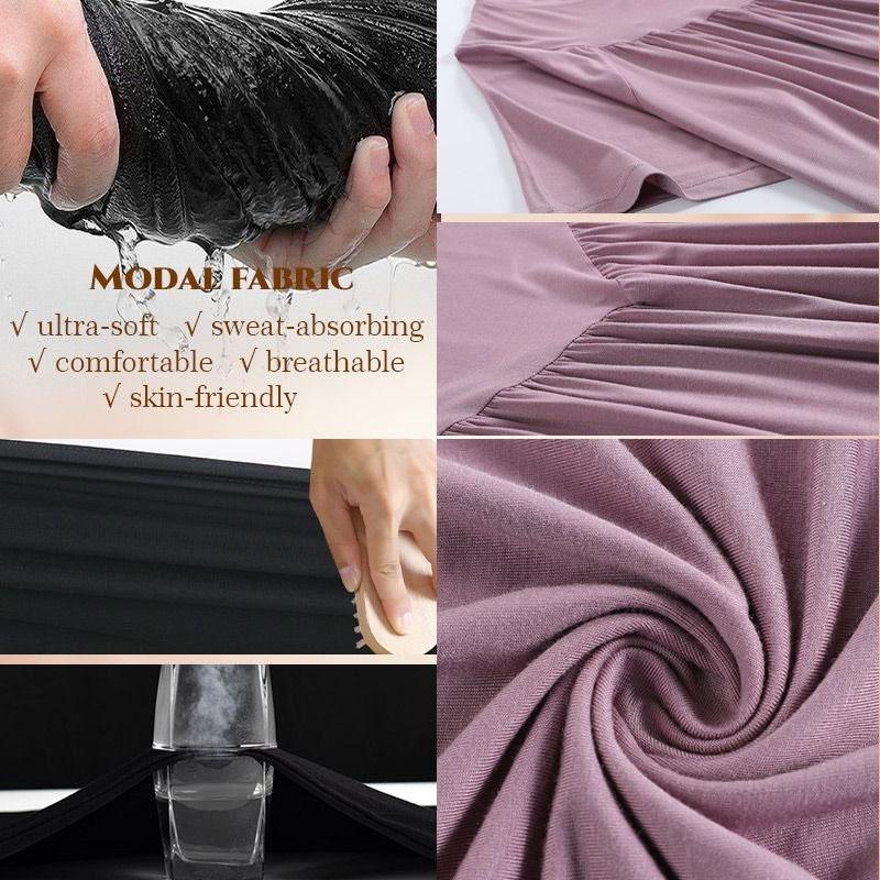 Супермягкое удобное свободное пижамное платье с короткими рукавами, женская корейская свободная V-образная длинная ночная рубашка, модальная нижняя ночная рубашка