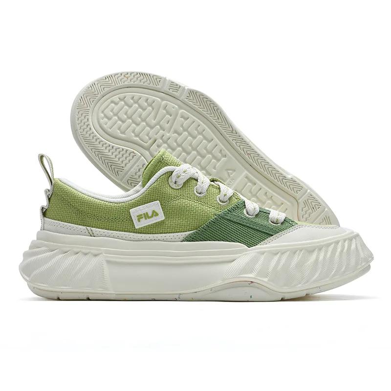 FILA Fosso Chuanxing Shoes Slip Resistant Abrasion Resistant Low top Canvas Shoes Women's Green (Unisex) Canvas Shoes F12W422304FGJ