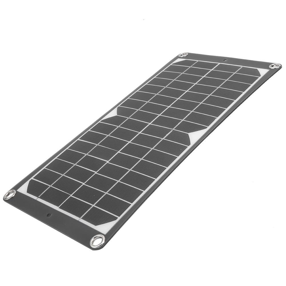 Portable Monocrystalline Solar Panel Flexible USB Port 10W for Outdoor Emergency Charging