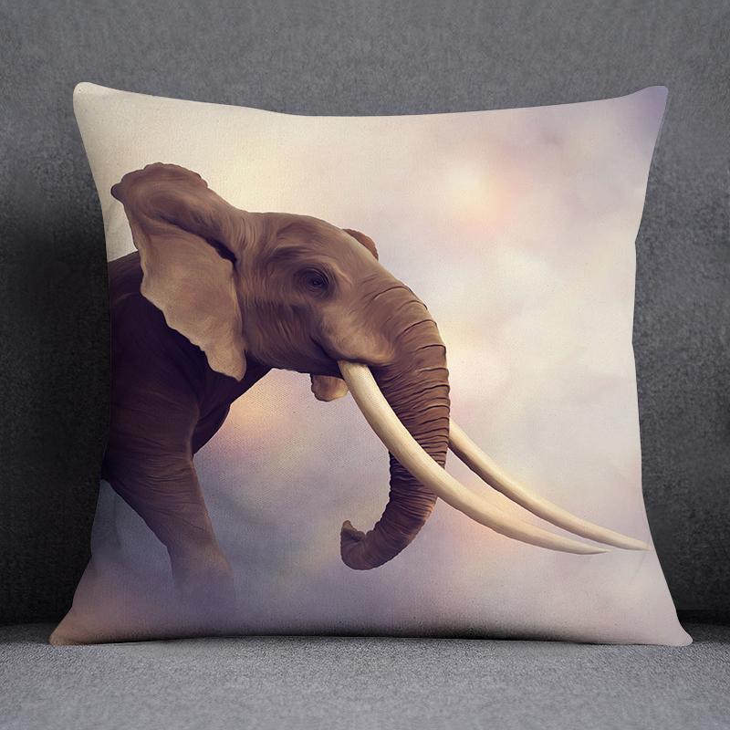 Африканские животные и звери, украшение для дома, наволочка, квадратная наволочка, украшение для дома и офиса, наволочка