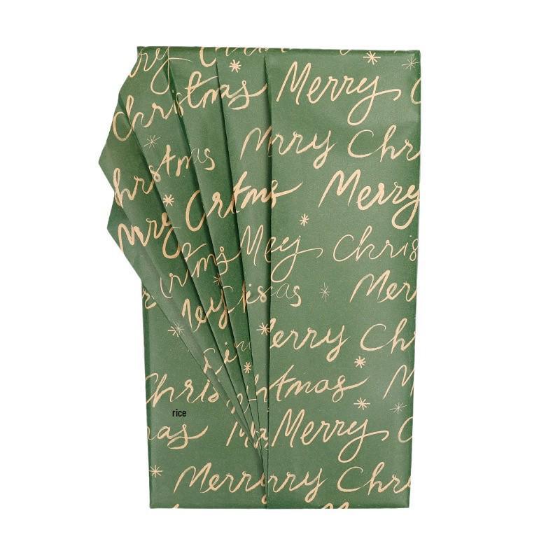 Рулон Рождественской Подарочной Упаковки Без Заломов с Цветочными и Птичьими Рисунками, Желтый Крафт, 43x300см